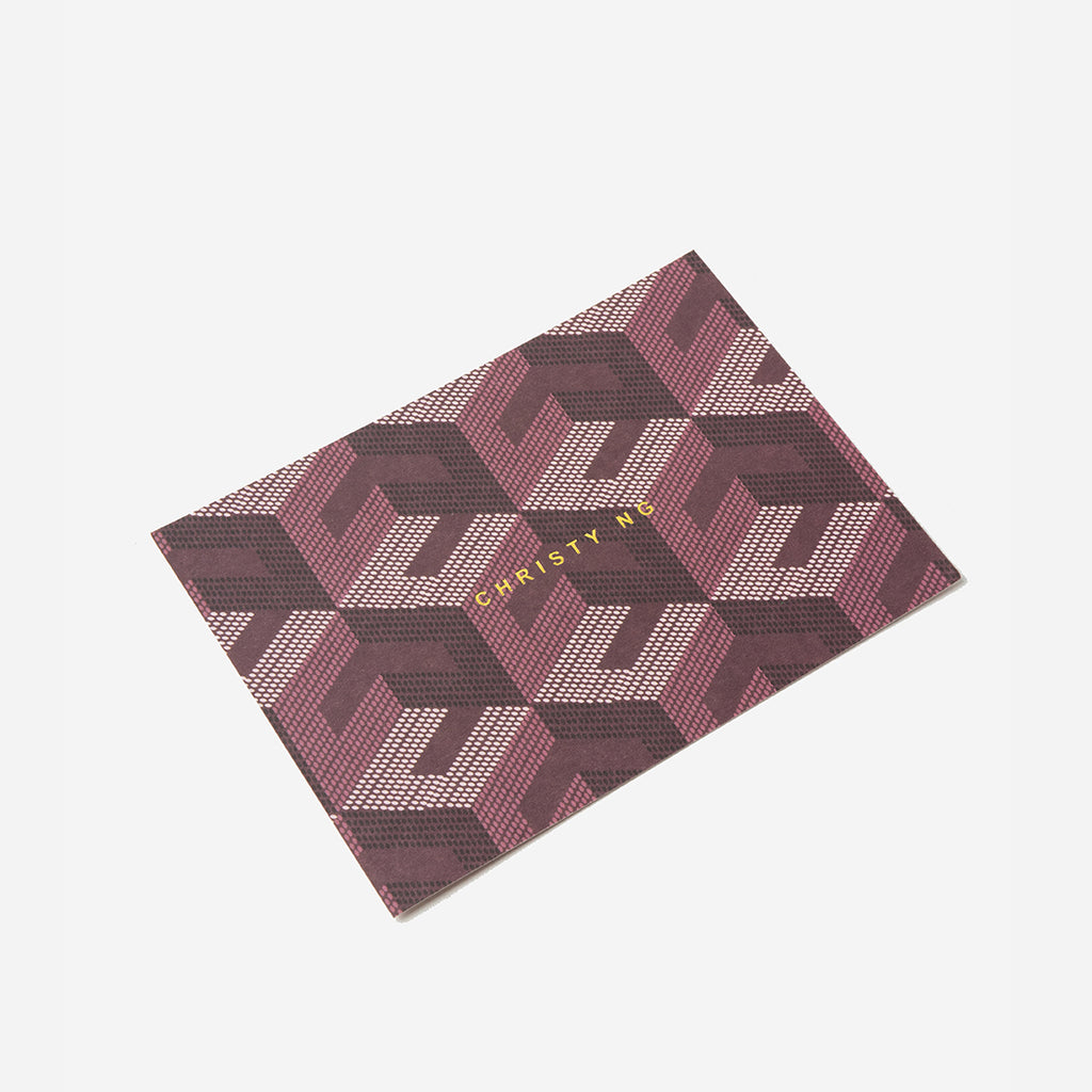 Christy Ng Premium Monogram Greeting Card