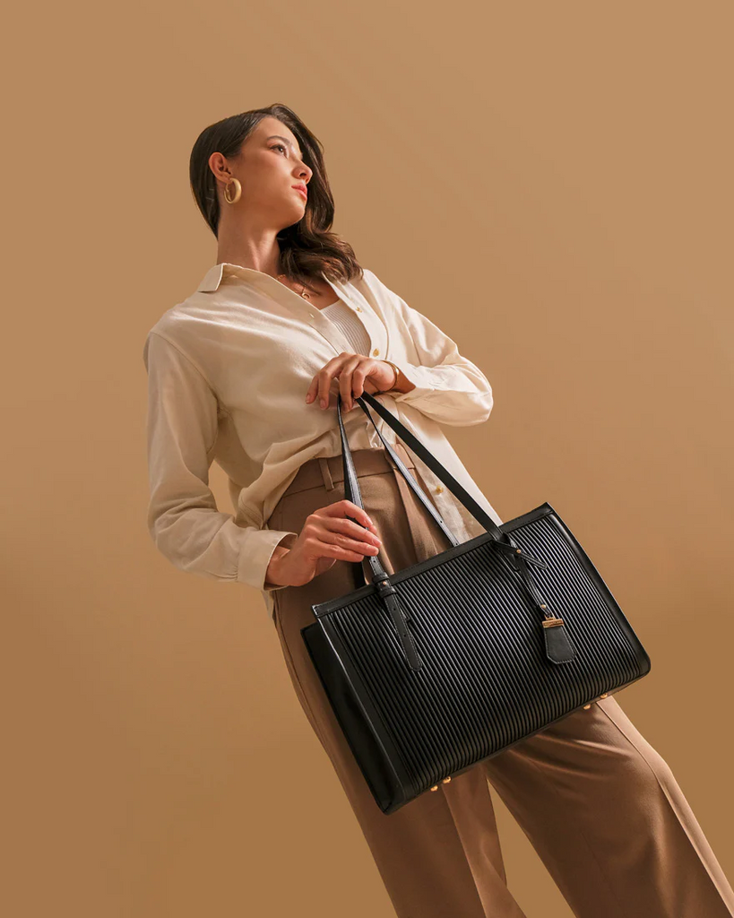 Brie Pleated Tote Bag Christy Ng