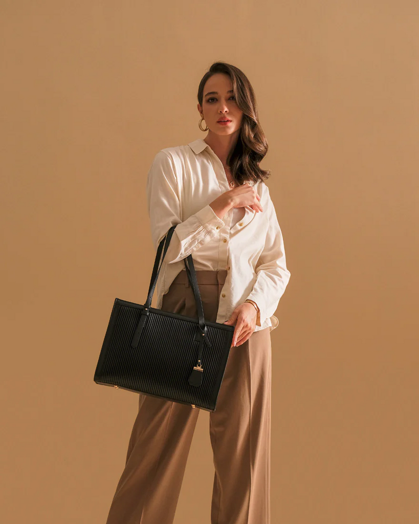 Brie Pleated Tote Bag Christy Ng