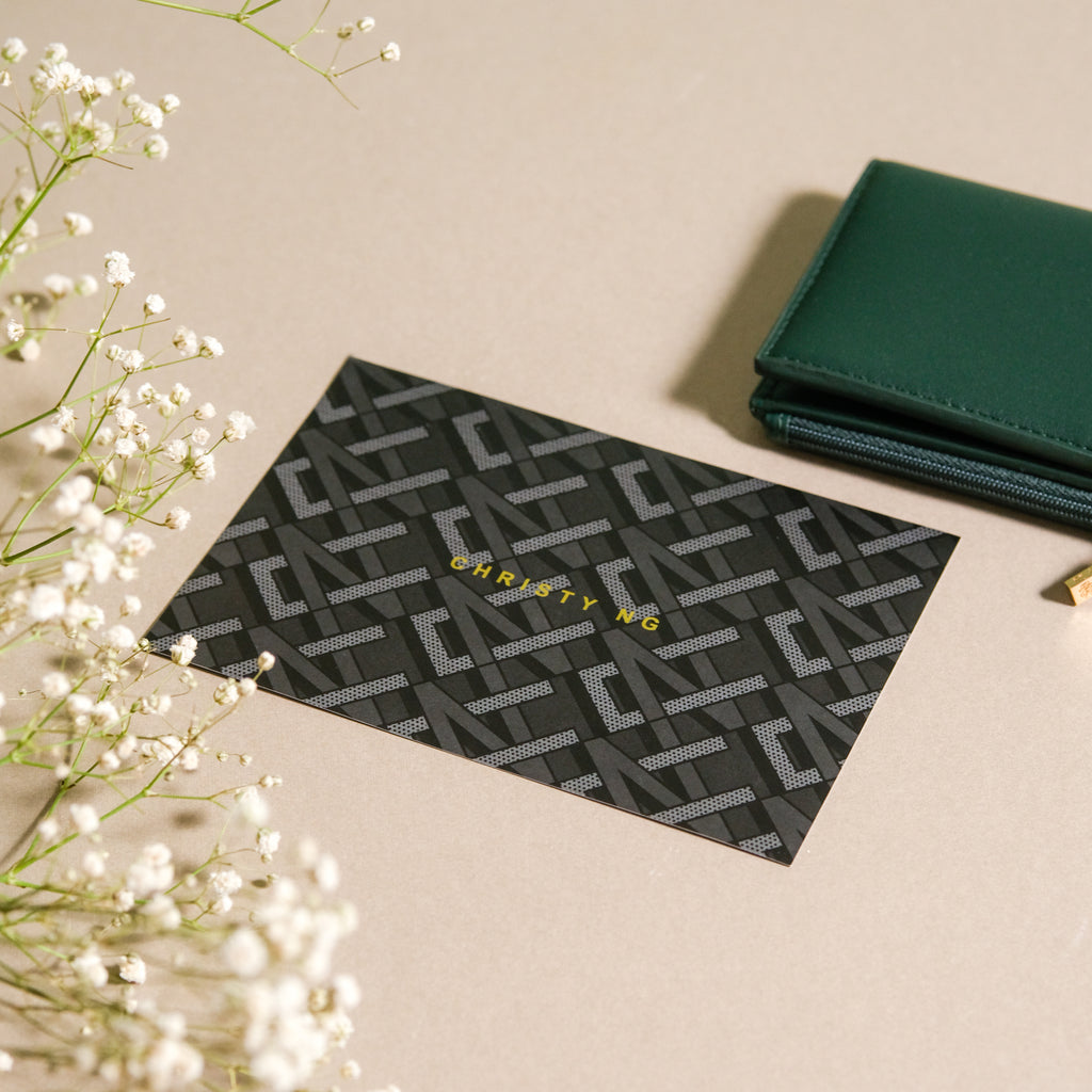 Christy Ng Premium Monogram Greeting Card | Christy Ng