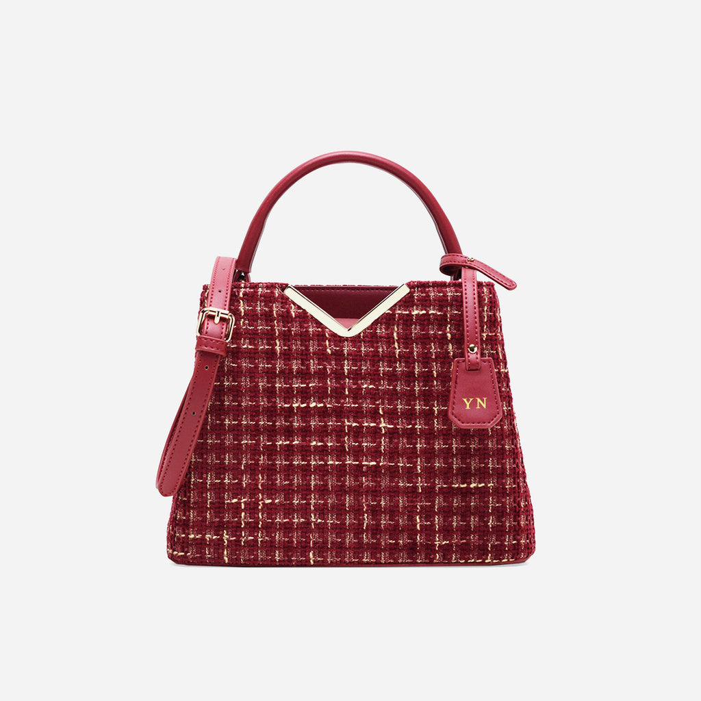 Maroon Tweed