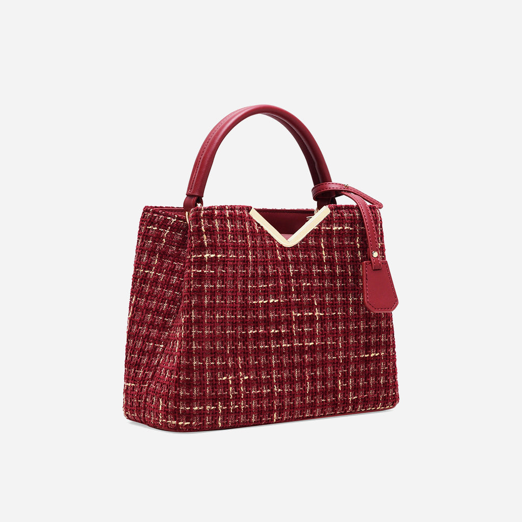 Maroon Tweed