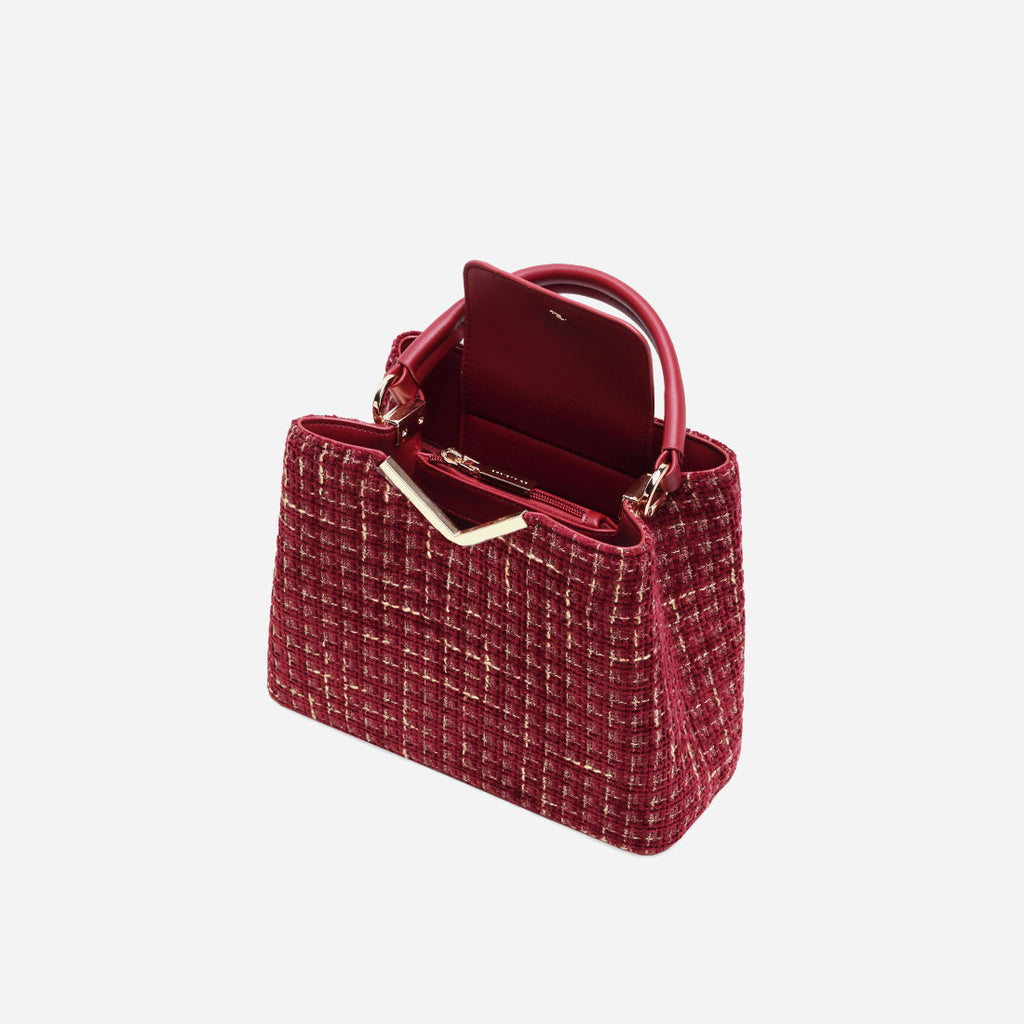 Maroon Tweed