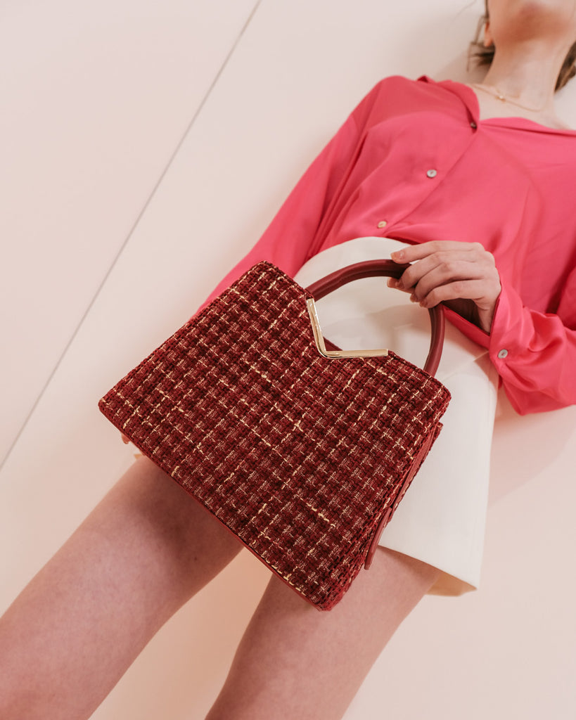 Maroon Tweed