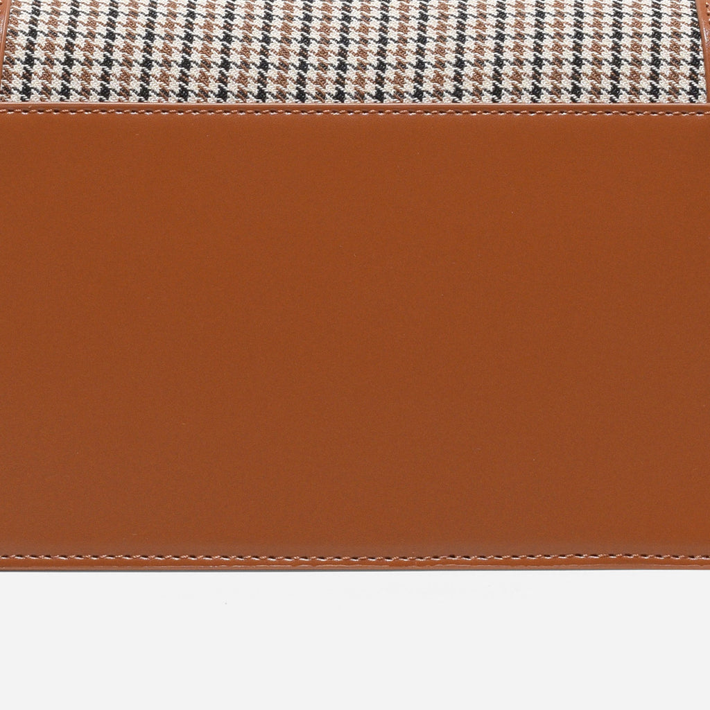 Checker Tan-text